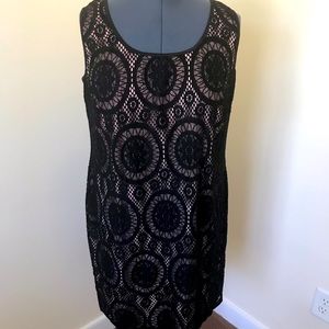 Tiana B, Black Embroider Dress Size 1X